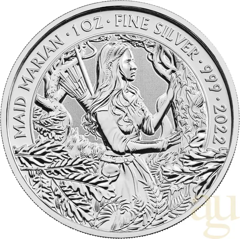 1 Unze Silbermünze Myths and Legends - Maid Marian 2022 Echt