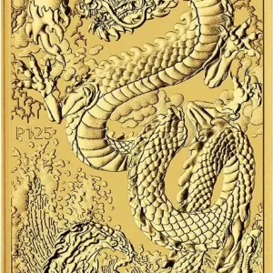 Markenware 1 Unze Goldmünze Perth Mint - Rectangular Dragon 2024