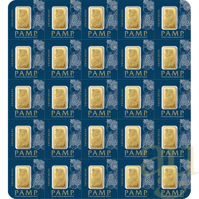 25 x 1 Gramm Goldbarren Multigram PAMP Fortuna Super-Preis