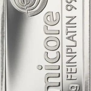 Weltweiter Versand 100 Gramm Platinbarren