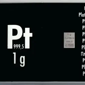 Begrenztes Angebot 1 Gramm Platinbarren