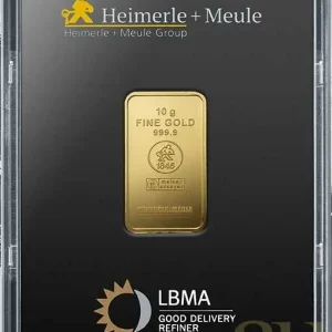 10 Gramm Goldbarren Heimerle + Meule Preiswert