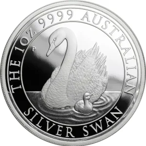Preisknaller 1 Unze Silbermünze Australien Schwan 2018 - polierte Platte