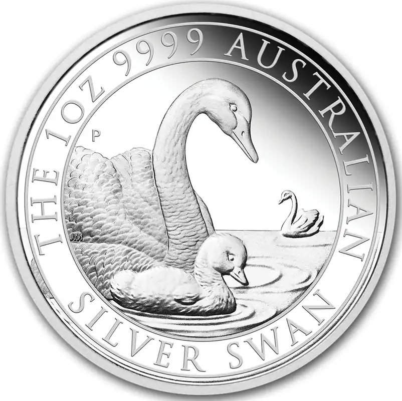 Must-Have 1 Unze Silbermünze Australien Schwan 2019 - polierte Platte