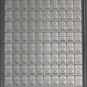 Preiswert 100 x 1g Silber Tafelbarren - Combibarren