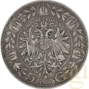 5 Kronen Silbermünze Österreich 1900 Begrenztes Angebot