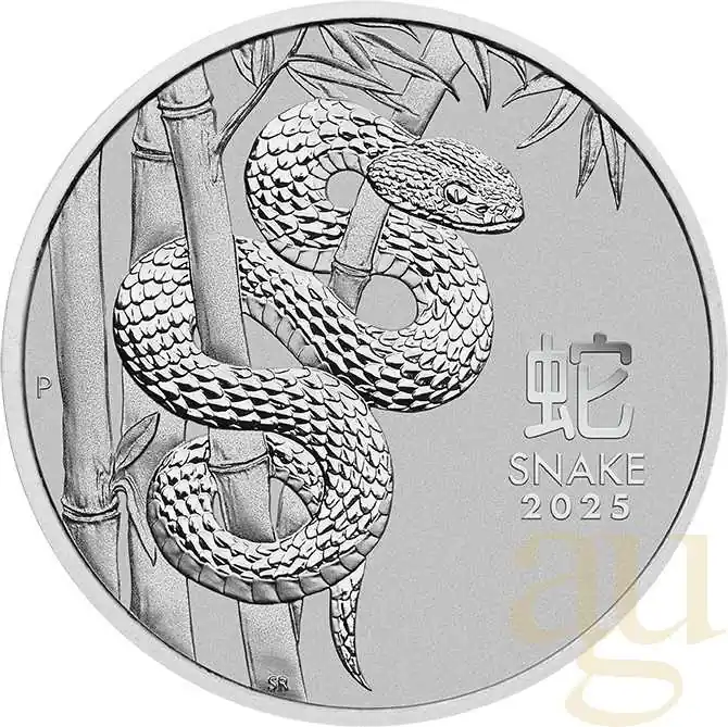1 Unze Platinmünze Australien Lunar III Schlange 2025 Wochenendangebot
