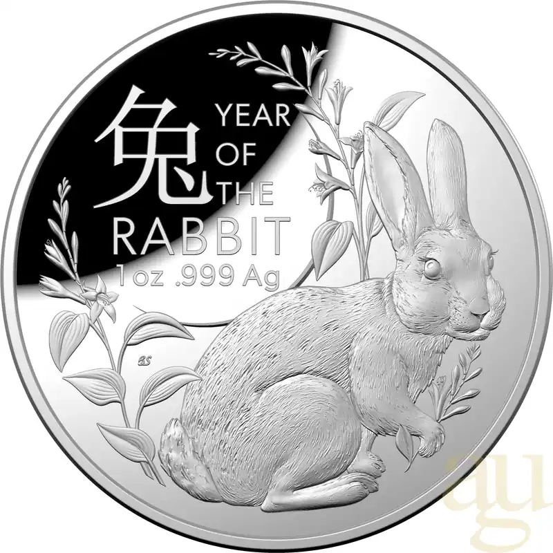 Sofort Bestellen 1 Unze Silbermünze Australien RAM Lunar Hase 2023 Domed - Proof