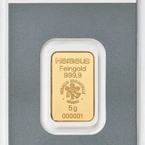 Angebot 5 Gramm Goldbarren Heraeus