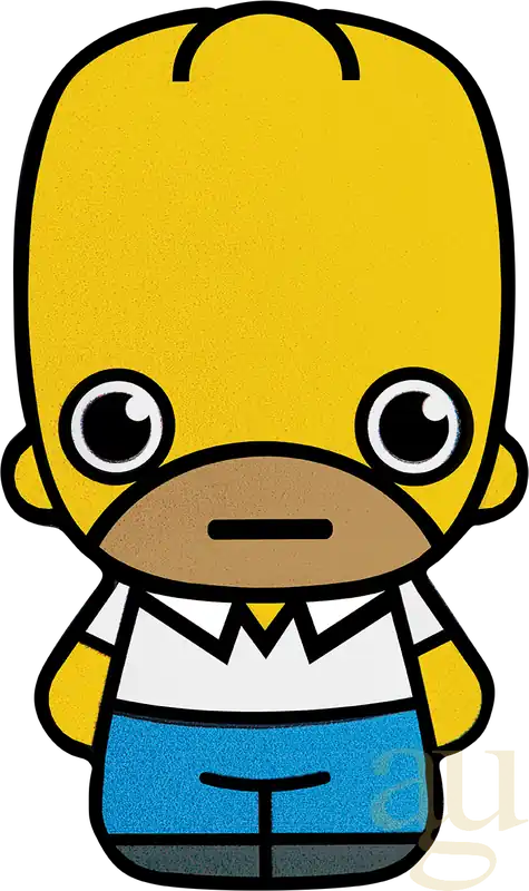 Top-Preis 1 Unze Silbermünze Tuvalu Mini Homer Simpson 2022 coloriert