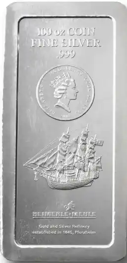 100 Unzen Silber Cook Islands Münzbarren Rabatt