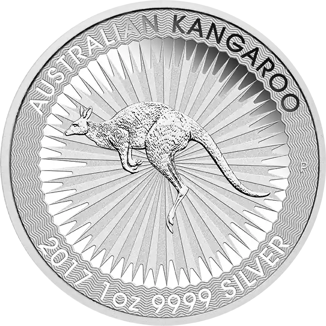 1 Unze Silbermünze Australien Känguru Highlight