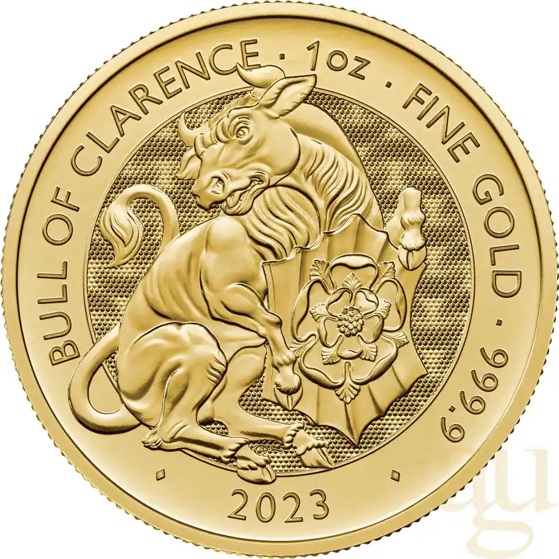 Direkt Vom Hersteller 1 Unze Goldmünze Tudor Beasts Bull 2023