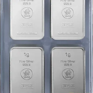 100 x 1g Silber Heimerle + Meule UnityBox Markenware