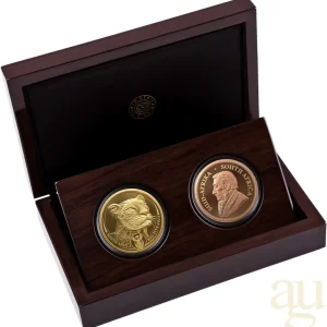 Markenprodukt Big Five Leopard + Krügerrand 2023 Two Coin Proof Set