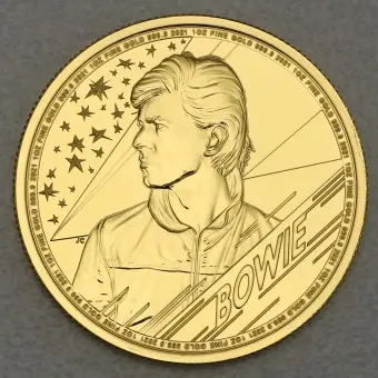 Sonderangebot Goldmünze 1oz "David Bowie" 2021 Music Legends (Großbritannien)
