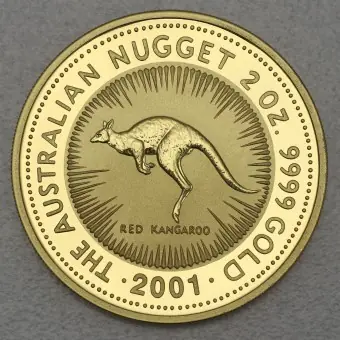 Markenprodukt Goldmünze 2oz "Känguru" 2001 Australian Nugget (Australien)