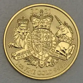 Nur Heute Goldmünze 1oz "The Royal Arms" 2021 (Großbritannien)