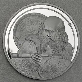 Silbermünze 1oz "Galileo" 2021 (PP) Icons of Inspiration (Niue) Premium