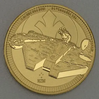 Neu Goldmünze 1oz "Millennium Falcon" 2021 Star Wars™ (Niue)