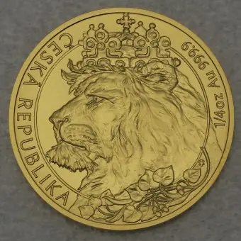 Goldmünze 1/4oz "Tschechischer Löwe" 2021 (Niue) Jetzt Kaufen