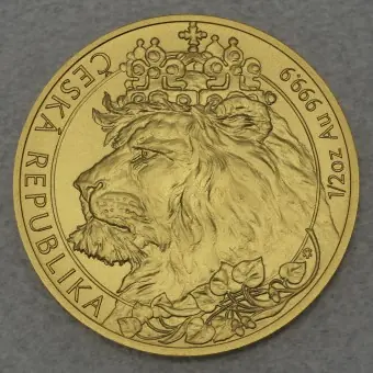Sonderangebot Goldmünze 1/2oz "Tschechischer Löwe" 2021 (Niue)