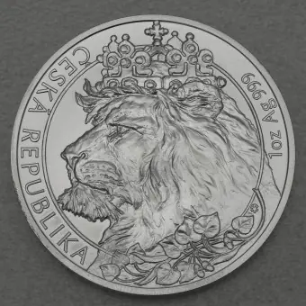 Silbermünze 1oz "Tschechischer Löwe" 2021 (Niue) Markenware