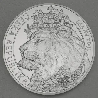 Silbermünze 10oz "Tschechischer Löwe" 2021 (Niue) Saisonangebot