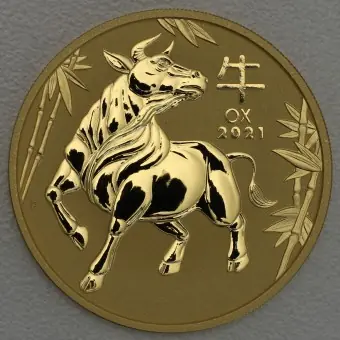 Goldmünze 2oz "Ochse" 2021 Lunar III – Year of the Ox (Australien) Direkt Vom Hersteller