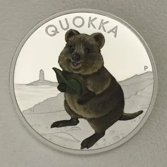 Silbermünze 1oz "Quokka" 2021 (PP/koloriert) (Australien) Preisreduziert