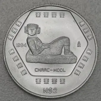 Silbermünze 1/2oz "Chaac Mool" 1994 Präkolumbische Kulturen – Maya (Mexiko) Ausverkauf