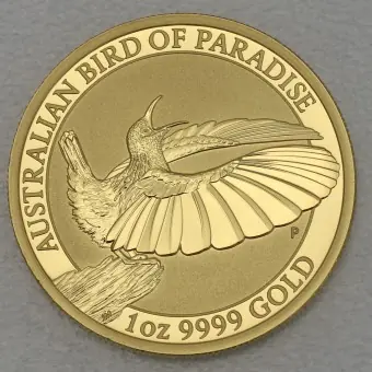 Goldmünze 1oz "Bird of Paradise" 2018 Victoria's Riflebird (Australien) Preisknaller