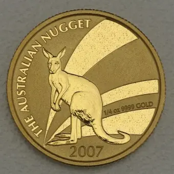Goldmünze 1/4oz "Känguru" 2007 Australian Nugget (Australien) Original