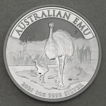 Sonderaktion Silbermünze 1oz "Emu" 2021 (Australien)