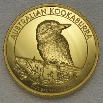 Super-Preis Goldmünze 2oz "Kookaburra" 2021 (PP/HR) (Australien)