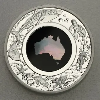 Silbermünze 1oz "Mother of Pearl" 2021 (PP) Great Southern Land (Australien) Top-Angebot