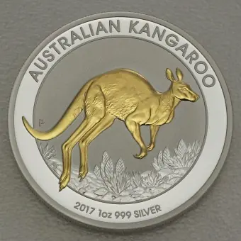 Silbermünze 1oz "Känguru" 2017 (vergoldet) (Australien) Sale