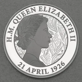 Neu Silbermünze 1oz "95th Birthday" 2021 (PP) H. M. Queen Elizabeth II. (Australien)