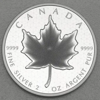 Garantierte Lieferung Silbermünze 2oz "Pulsating Maple Leaf" 2020 (Kanada)