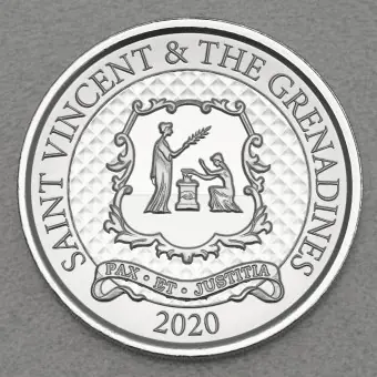Silbermünze 1oz "Pax Et Justitia" 2020 Eastern Caribbean 8 (St. Vincent & die Grenadinen) Saisonangebot