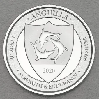 Silbermünze 1oz "Coat of Arms" 2020 Eastern Caribbean 8 (Anguilla) Finale Aktion