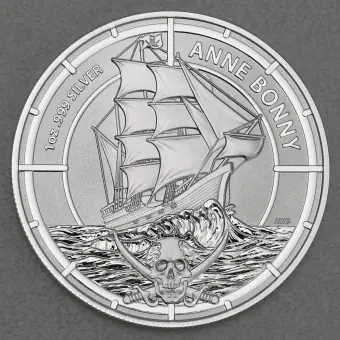 Preisreduziert Silbermünze 1oz "Anne Bonny" 2021 Pirate Queens (Salomonen)