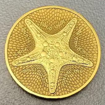 Gratis Versand Goldmünze 1oz "Gold Star" 2021 (Cook Islands)