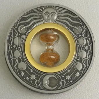 Abverkauf Silbermünze 2oz "Hourglass" 2021 (AF) (Tuvalu)