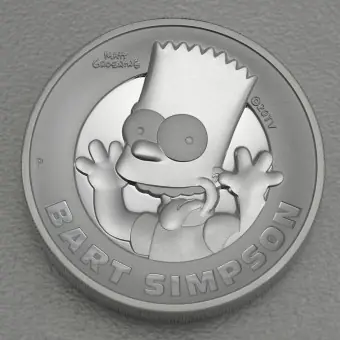 Silbermünze 2oz "Bart Simpson" 2022 (PP/HR) The Simpsons (Tuvalu) Top-Preis