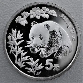 Heißes Angebot Silbermünze 1/2oz "Panda" 1998 (China)