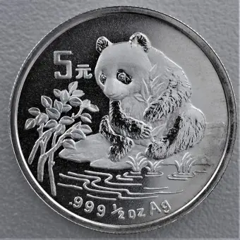 Meistverkauft Silbermünze 1/2oz "Panda" 1996 (China)