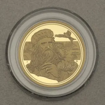 Jetzt Kaufen Goldmünze 1oz "Leonardo Da Vinci" 2021 Icons of Inspiration (Niue)