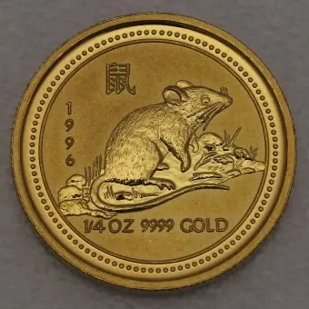 Echt Goldmünze 1/4oz "Maus" 1996 Lunar I – Year of the Mouse (Australien)