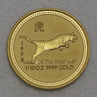 Goldmünze 1/10oz "Tiger" 1998 Lunar I – Year of the Tiger (Australien) Sale